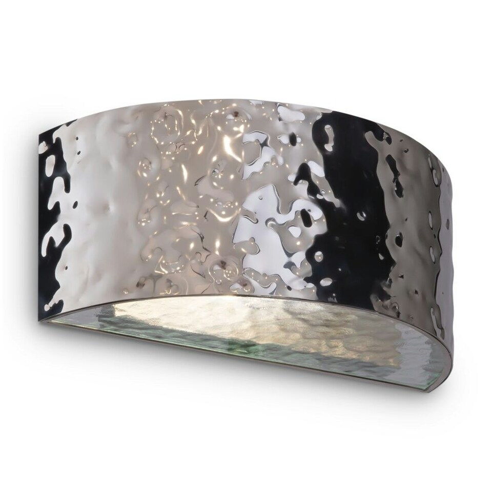 Modern Ripple Chrome Semicircle Wall Lamp Tesco Groceries