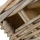 image 4 of Small Boat Shaped Rattan Log Basket with Hessian Lining