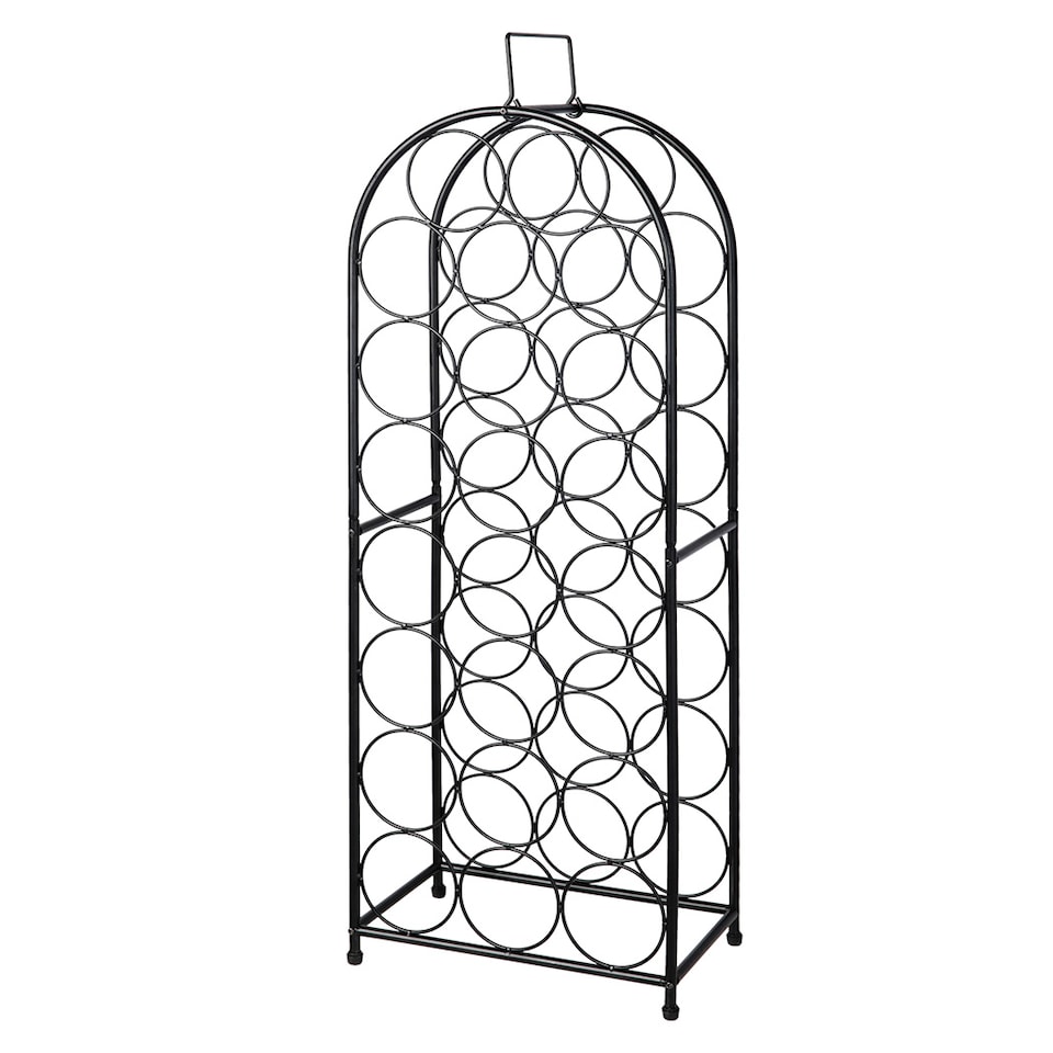 image 1 of Levede Wine Rack 23 Bottles Freestanding Storage Organiser Stand Home Black