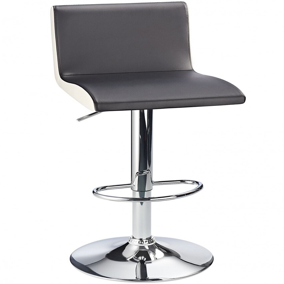 Georgia Bar Stool Contrasting Side Panels- Black Black