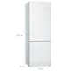image 7 of Bosch 70-30 Freestanding Fridge Freezer, 419 Litre, 70cm, White - KGE49AWCAG