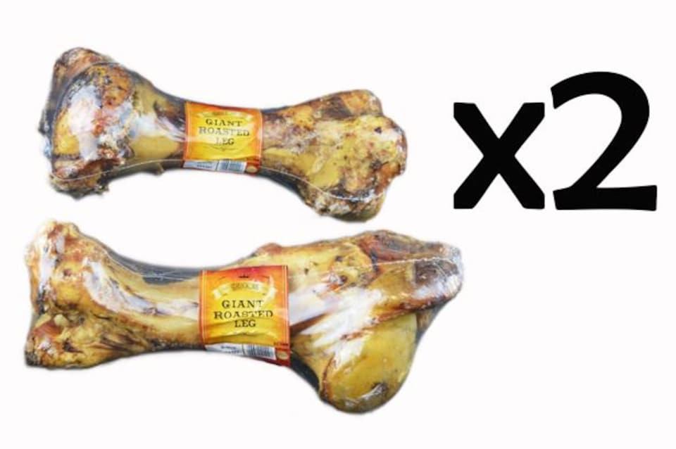 image 1 of Dog Bone Giant Roasted Beef Leg Dog Food Dog Feeding Chew Treats Pack Of 2