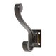 image 1 of Hammer & Tongs Square Back Hat & Coat Hook - W35mm x H105mm - Black