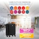 image 3 of Flight Knight 55x40x23cm Cabin Bag, Suitcase for Lufthansa & Over 30 Airlines Including British Airways, EasyJet - Lightweight 4 Wheel Carry On Suitcase | Black | Cabin Bag