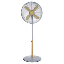Russell Hobbs RHMPF1601WDG Pedestal Fan Cooling Grey Scandinavian Wood Effect