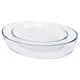 image 7 of Argon Tableware 2pc Oval Glass Oven Dish Set - 2 Sizes | Clear | Clear | 2 Sizes