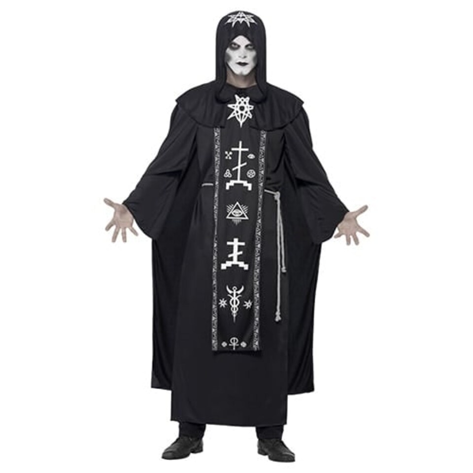 image 1 of Dark Arts Ritual Fancy Dress Costume Unisex Adult One Size Black | One Size