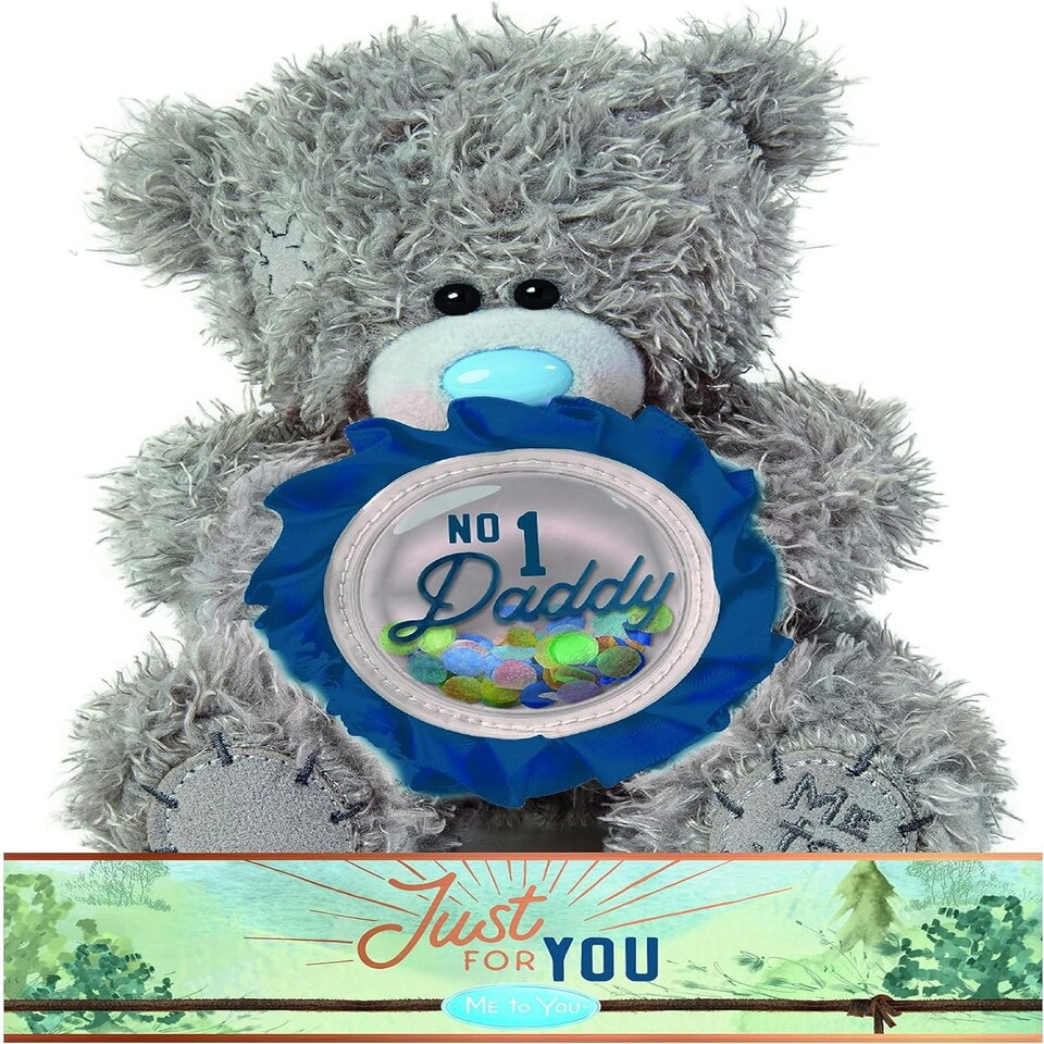 image 1 of Me to You Tatty Teddy Father's Day Bear Holding 'No.1 Daddy' Rosette