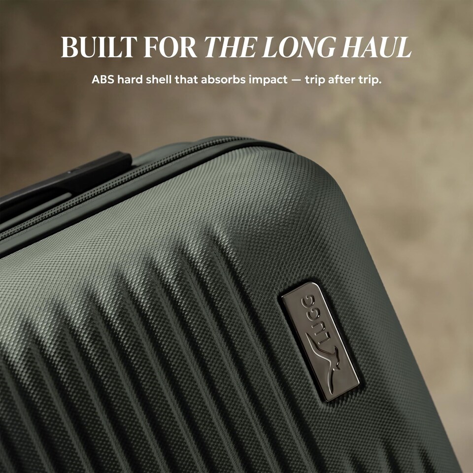 image 1 of Lugg Vacay Hard Shell Cabin Suitcase ABS 360 Spinner Wheels Water Resistant (45x33x20cm)