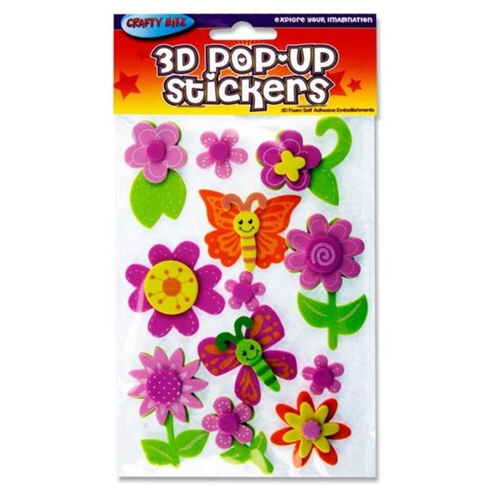 image 1 of 3D Pop Up Foam Flowers Stickers by Crafty Bitz