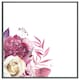 image 4 of Pink floral (Picture Frame) White | S