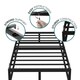 image 4 of Single Bed Frame Extra Strong Platform Metal Frame Bedroom Easy Build