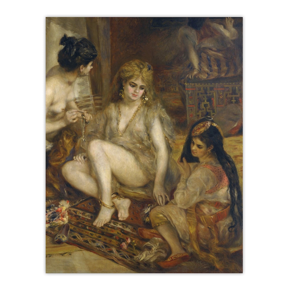 image 1 of Interior of a Harem in Montmartre Renoir Vintage Wall Art Poster Print 12X16"