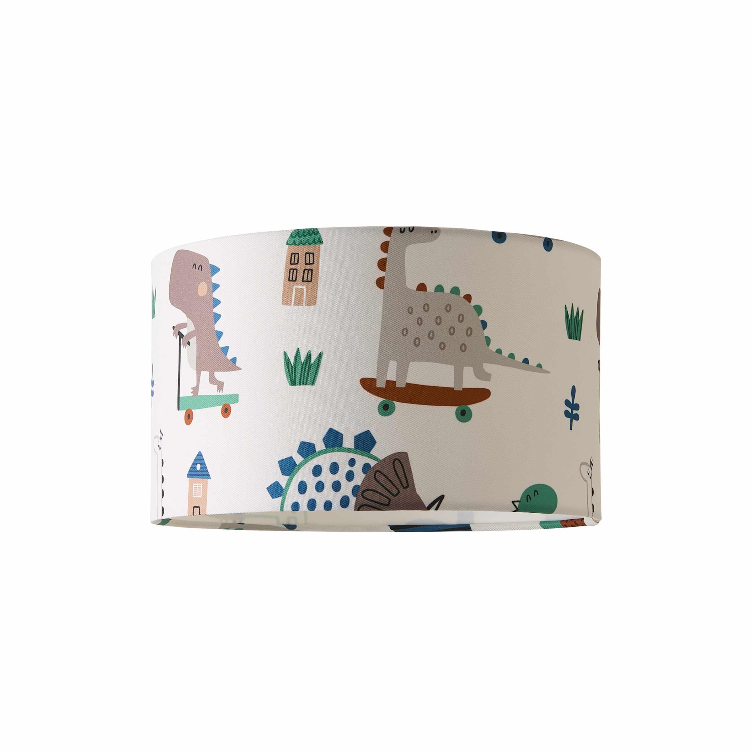 ValueLights Dino Childrens Nursery Drum Ceiling Table Floor Light Lamp Shade