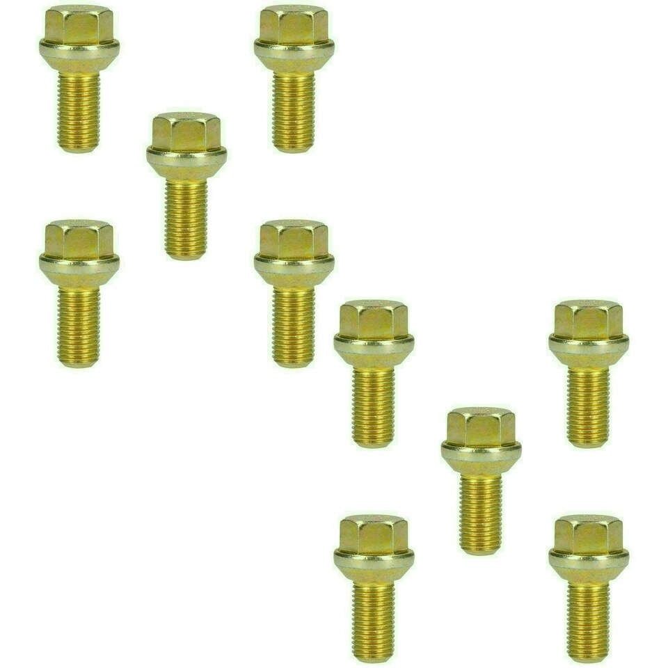 image 1 of M14 x 1.5 Replacement Wheel Bolts Conical for Trailer Hubs Hub Pack of 10