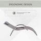 image 3 of Outsunny Sun Lounge Recliner Lounge Chair Design Ergonomic w/ Pillow Dark Grey