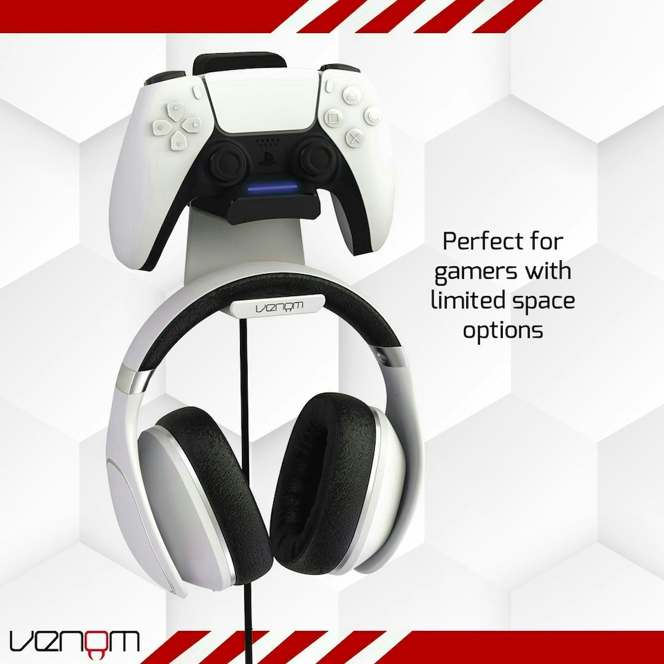 image 1 of Venom PS5 Stealth Charging Dock and Headset Mount