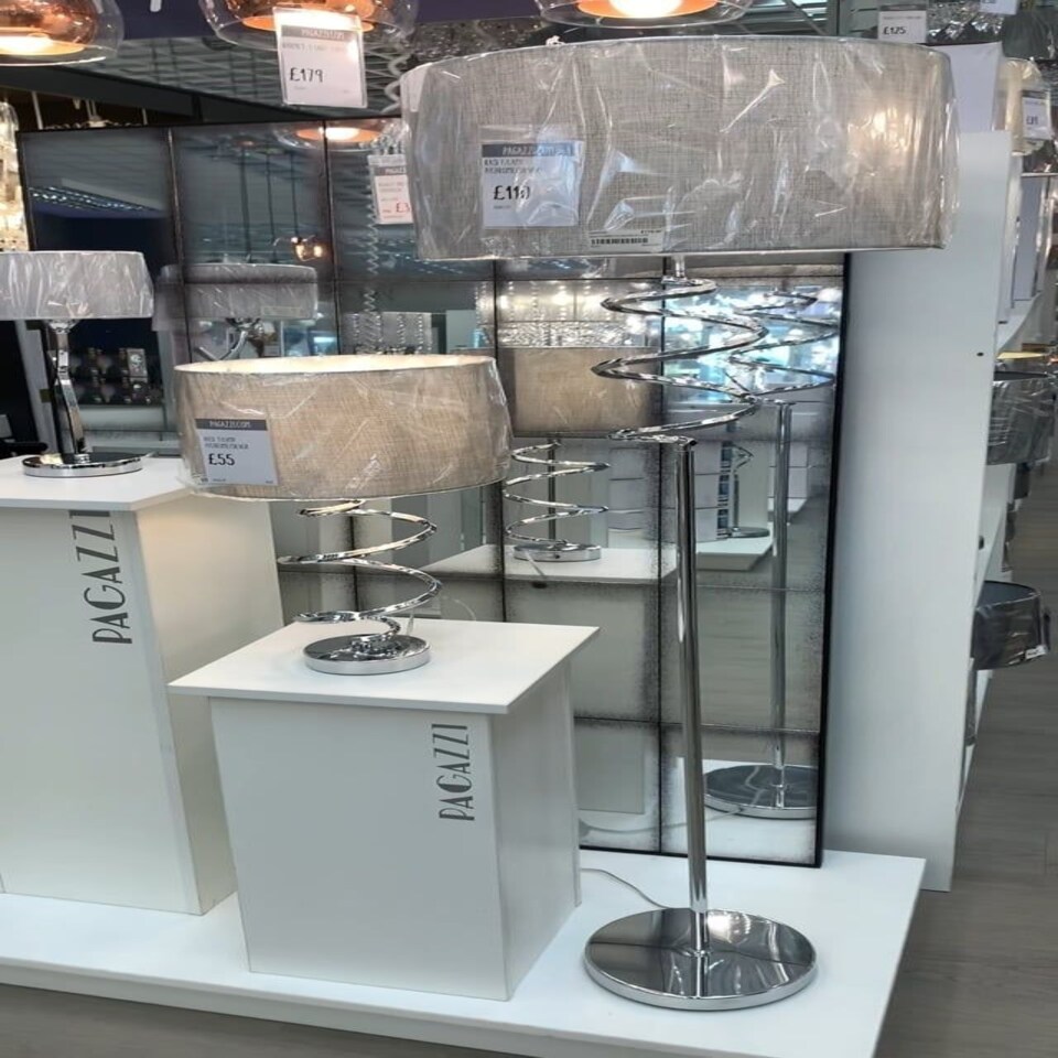 image 1 of Kasi 54cm Table Lamp Polished Chrome
