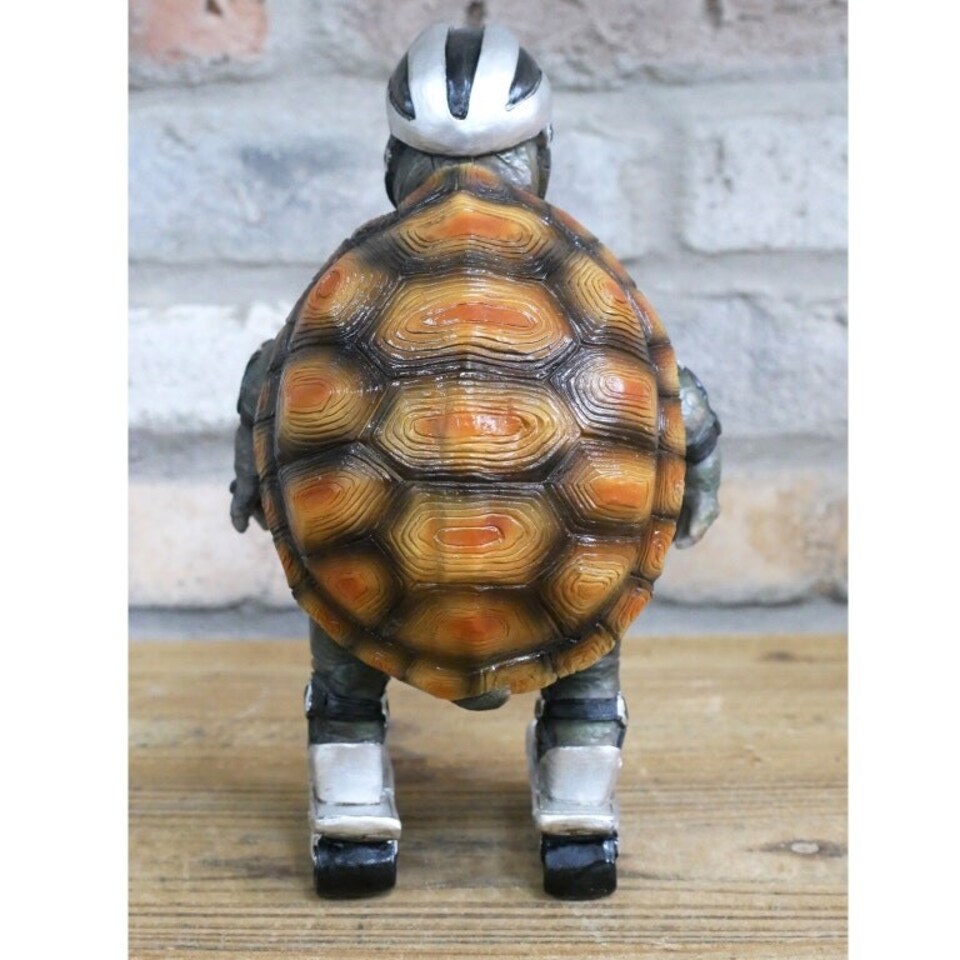 image 1 of Gifts Direct 2 U Speedy Tortoise Ornament | Brown | Green