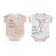 image 2 of Precious Baby Girl Polka Dot Set of 2 Suits In a Gift Box Christmas Baby Shower
