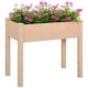image 6 of Outsunny Garden Wooden Planter Flower Raised Bed Herb Grow Box Container