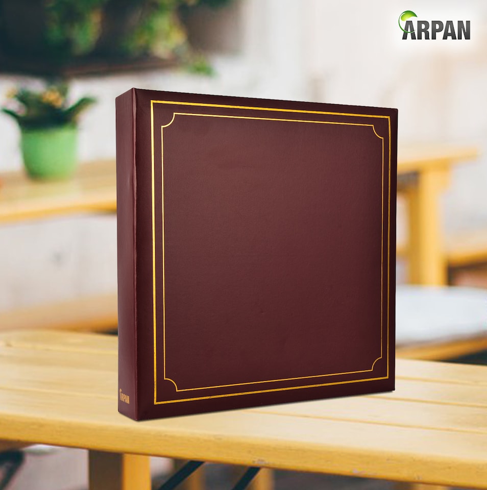 image 1 of ARPAN Extra-Large 3-Ring Binder Self Adhesive Photo Album – 20 Sheets / 40 Sides – Sticky Page Scrapbook Memory Album for Photos, Keepsakes & Special Occasions