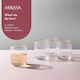 image 9 of Mikasa Tumbler Glasses Set Clear Ridged Crystal 380ml Set of 4
