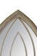 image 5 of The Somerley - Rustic Framed Arched Gothic Window Style Leaner Wall Mirror 59" X 24" (149CM X 61CM) Stone Colour | Multi