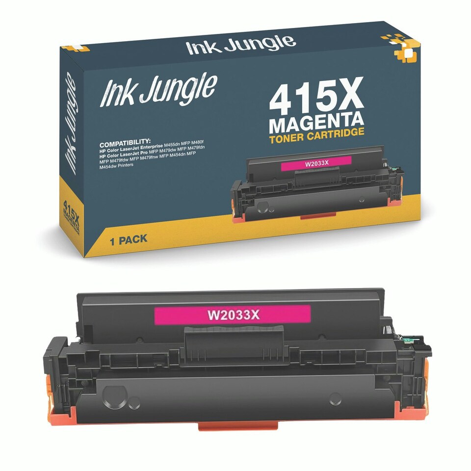 image 1 of Compatible HP 415X Magenta Toner Cartridge Pink