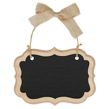 Amscan Marquee Chalkboard Sign - Black/Natural - One Size