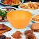 image 3 of 6x Small Plastic Bowls | Orange | 1