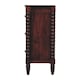 image 8 of Artisan Furniture Solid Wood Spindle Winewood Chest, Brown,3 Drawers