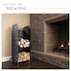 image 5 of Log Holder - steel wagon with wheels, fireplace indoor wood storage