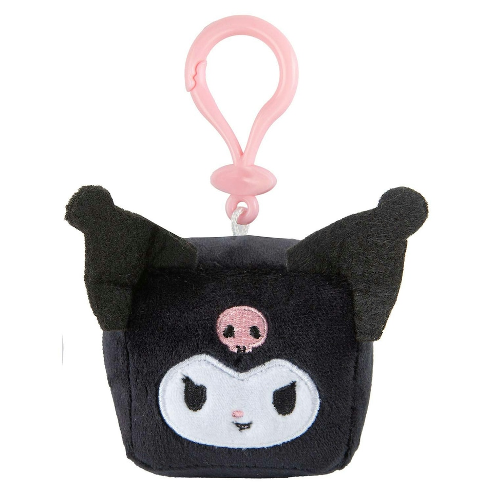 image 1 of Hello Kitty Soft Toy Cubeez Plush Kuromi Cute Plush Huggable Cuddly 7cm Black