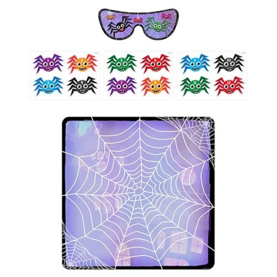 Stick The Spider On The Web Halloween Party Game