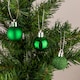 image 2 of 30mm/12Pcs Christmas Baubles Shatterproof Dark Green,Tree Decorations
