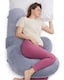 image 1 of Momcozy F Shaped Pillow - Velvet