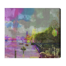 London Bridge View (Canvas Print) 24" x 16"