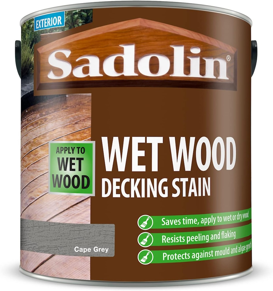 image 1 of Sadolin Woodworks Decking Stain - Cape Grey - 2.5L