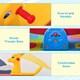 image 10 of HOMCOM Kids Seesaw Safe Teeter Totter 2 Seats with Easy-Grip Handles Multicolor