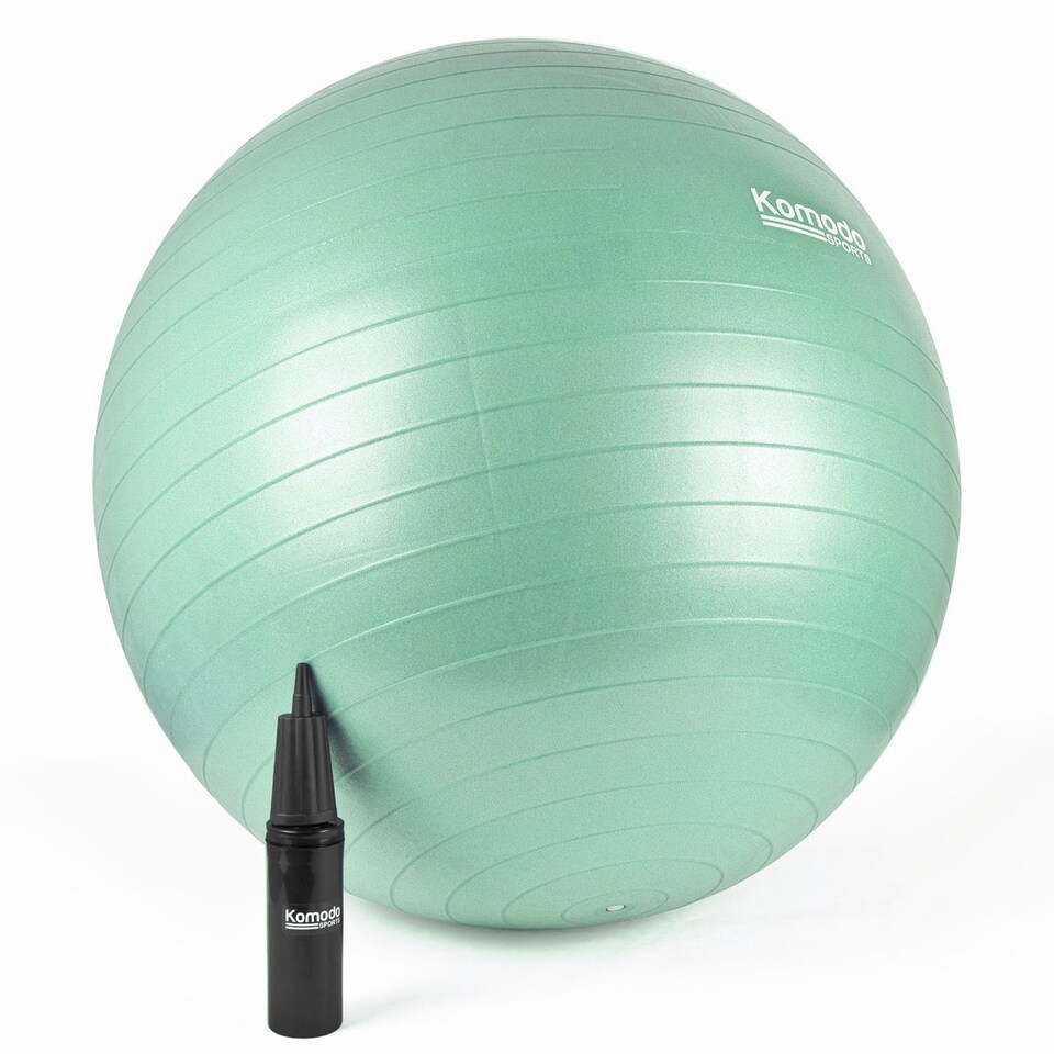 image 1 of Komodo 85cm Yoga Exercise Ball - Green
