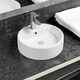 image 1 of Limoge 7465 Ceramic All-in-One Thick-Edge Countertop Basin