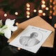 image 4 of Pope Francis Memorial Black & White Portrait Blank Greeting Card