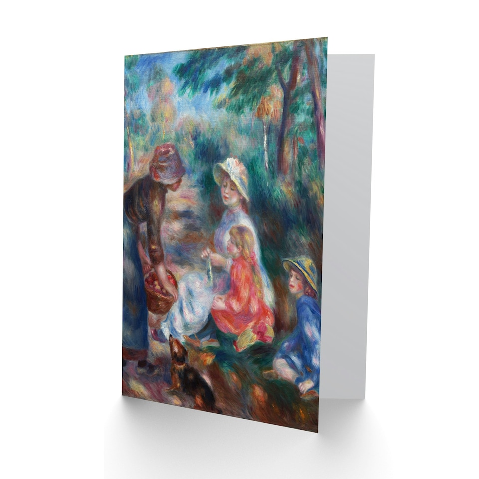 image 1 of Renoir The Apple Seller Painting Fine Art Art Card