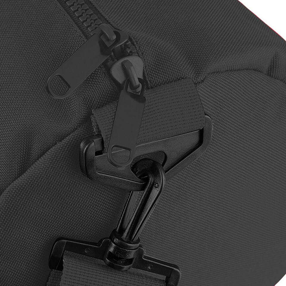 image 1 of Bagbase Mini Barrel Shoulder Bag - Black/Black - One Size Black