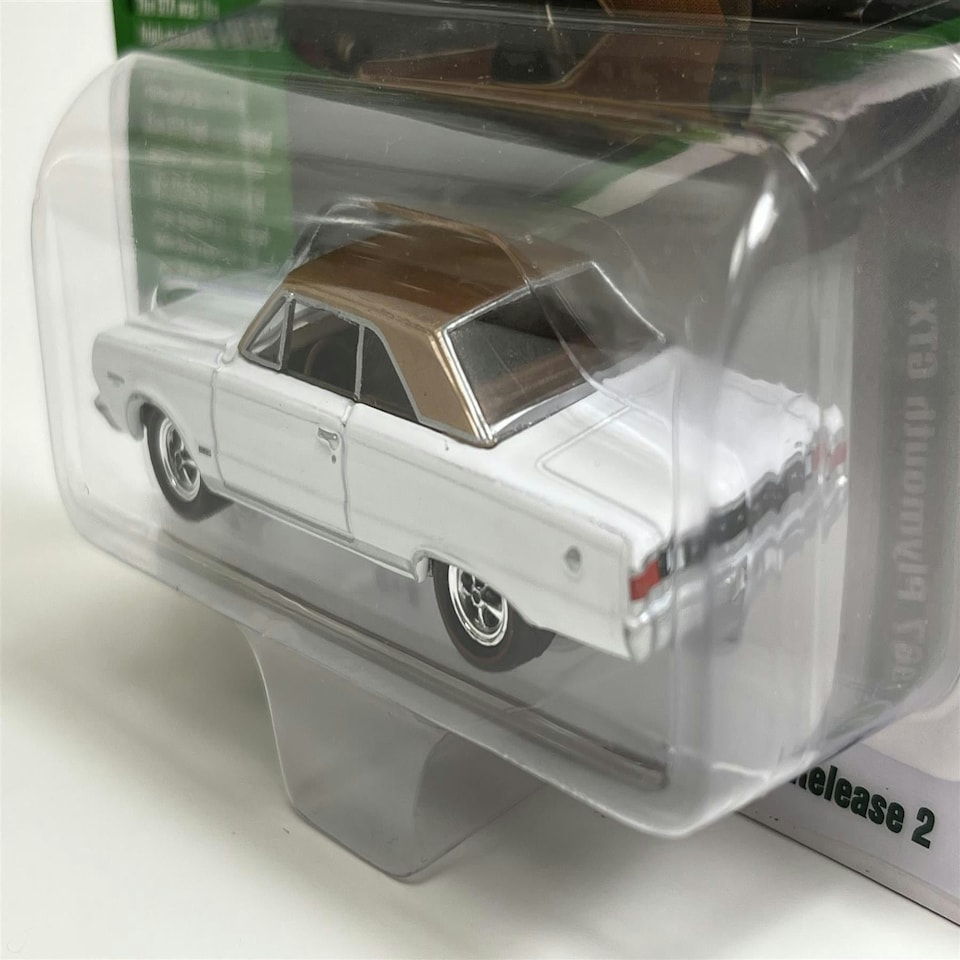 image 1 of 1967 Plymouth GTX White Medium Copper Poly 1:64 Johnny Lightning JLMC030A