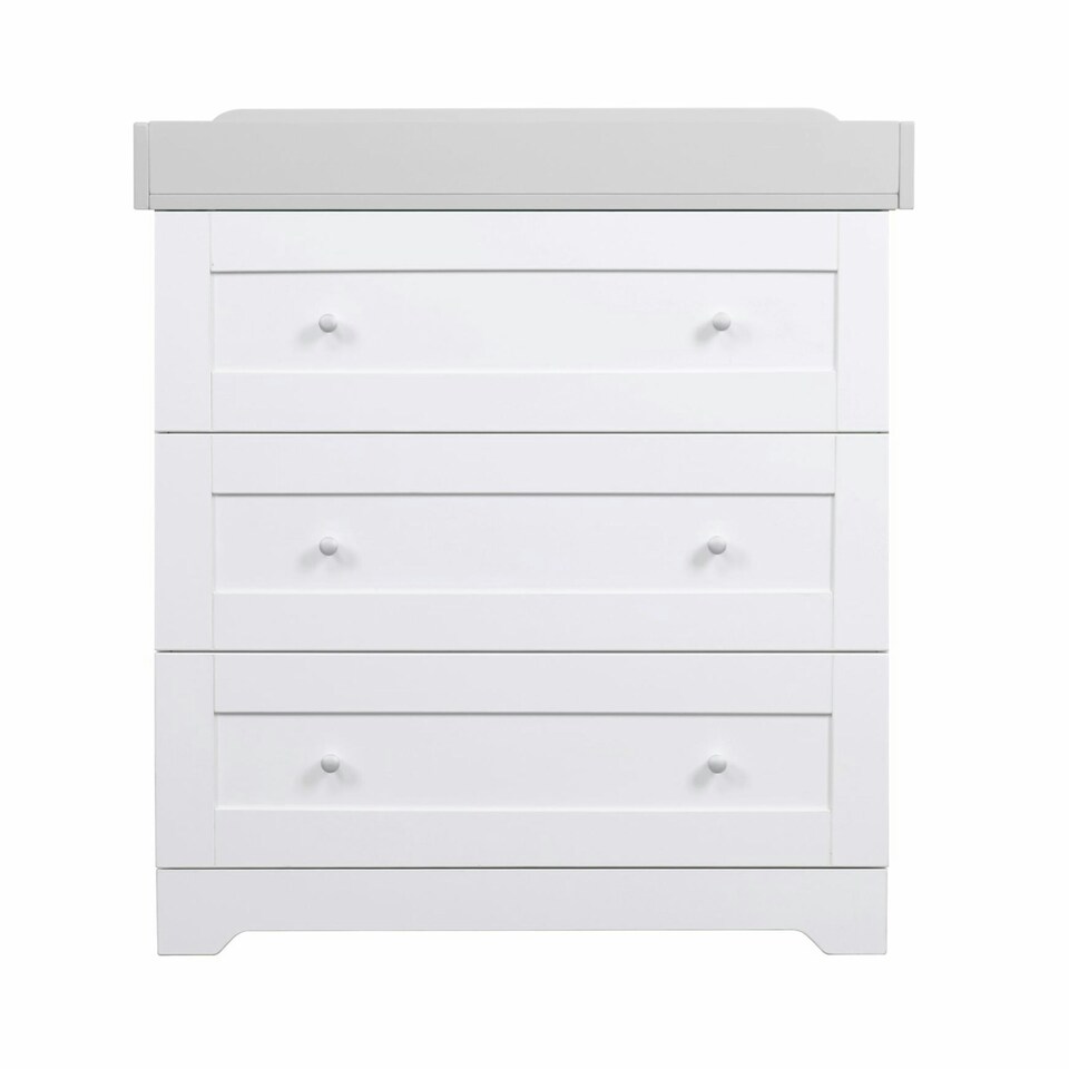 image 1 of Tutti Bambini Rio Chest Changer - White/Dove Grey