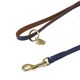 image 2 of Digby & Fox Leather Padded Dog Lead - Navy - 110cm x 1.2cm