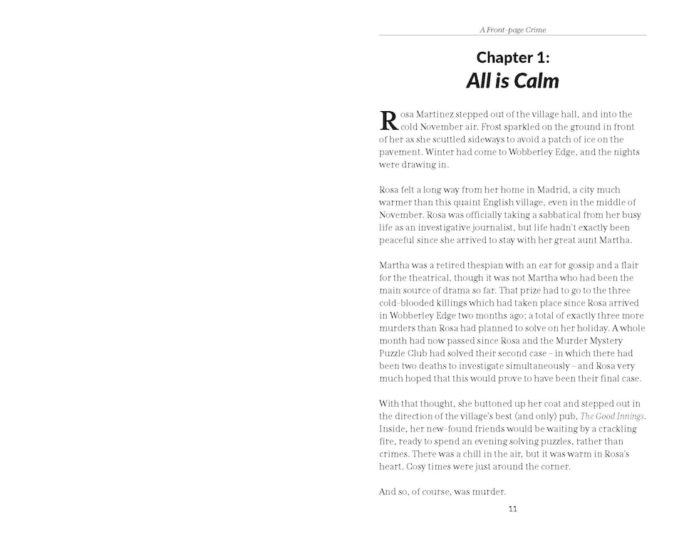 image 1 of The Murder Mystery Club Puzzle Book: A Front-page Crime