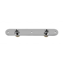 SupaPlumb Shower Wall Plate - Silver - One Size